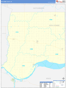Bon Homme County, SD Digital Map Basic Style